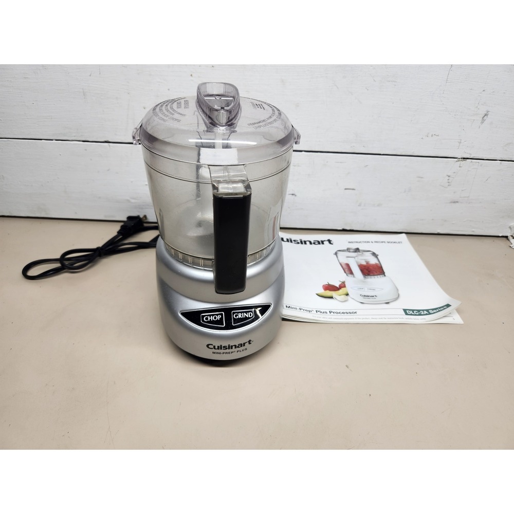 Cuisinart Mini-Prep Plus Food Processor DLC-2ABC Brushed Chrome ~ Good Condition